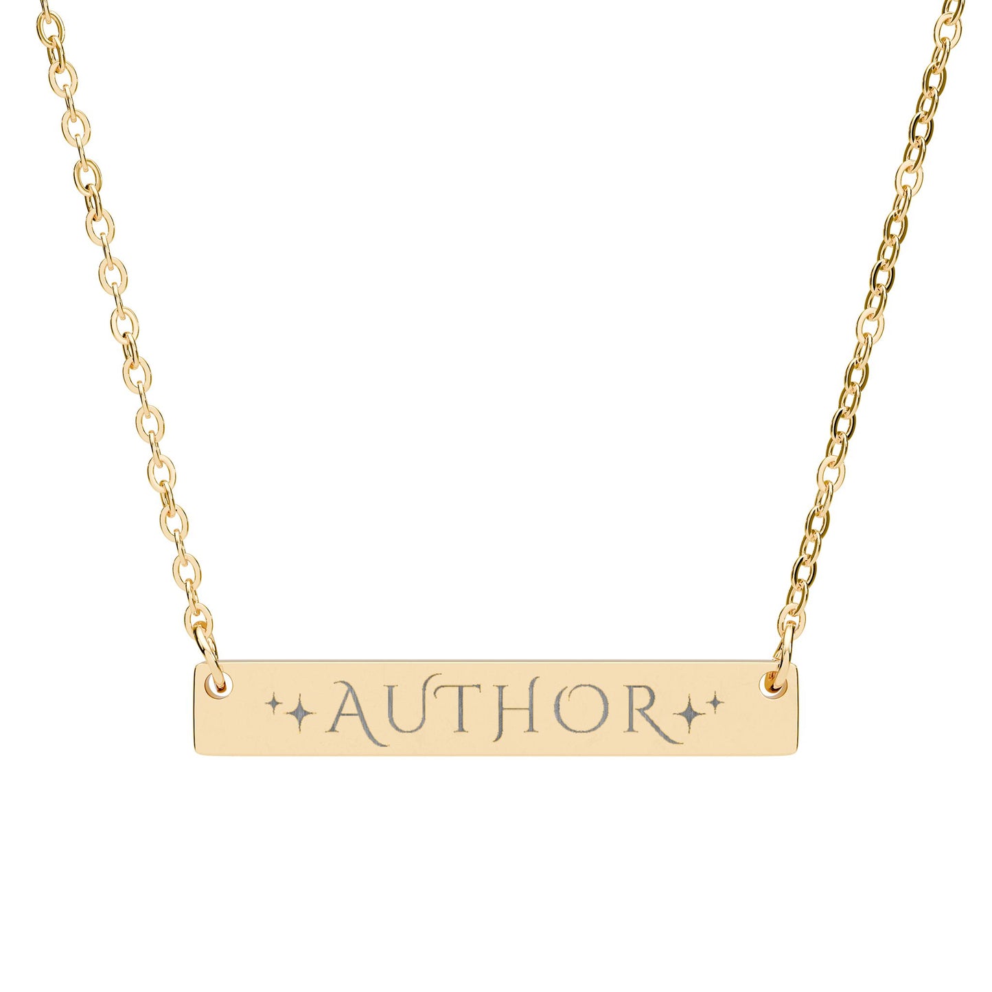 Author Engraved Necklace