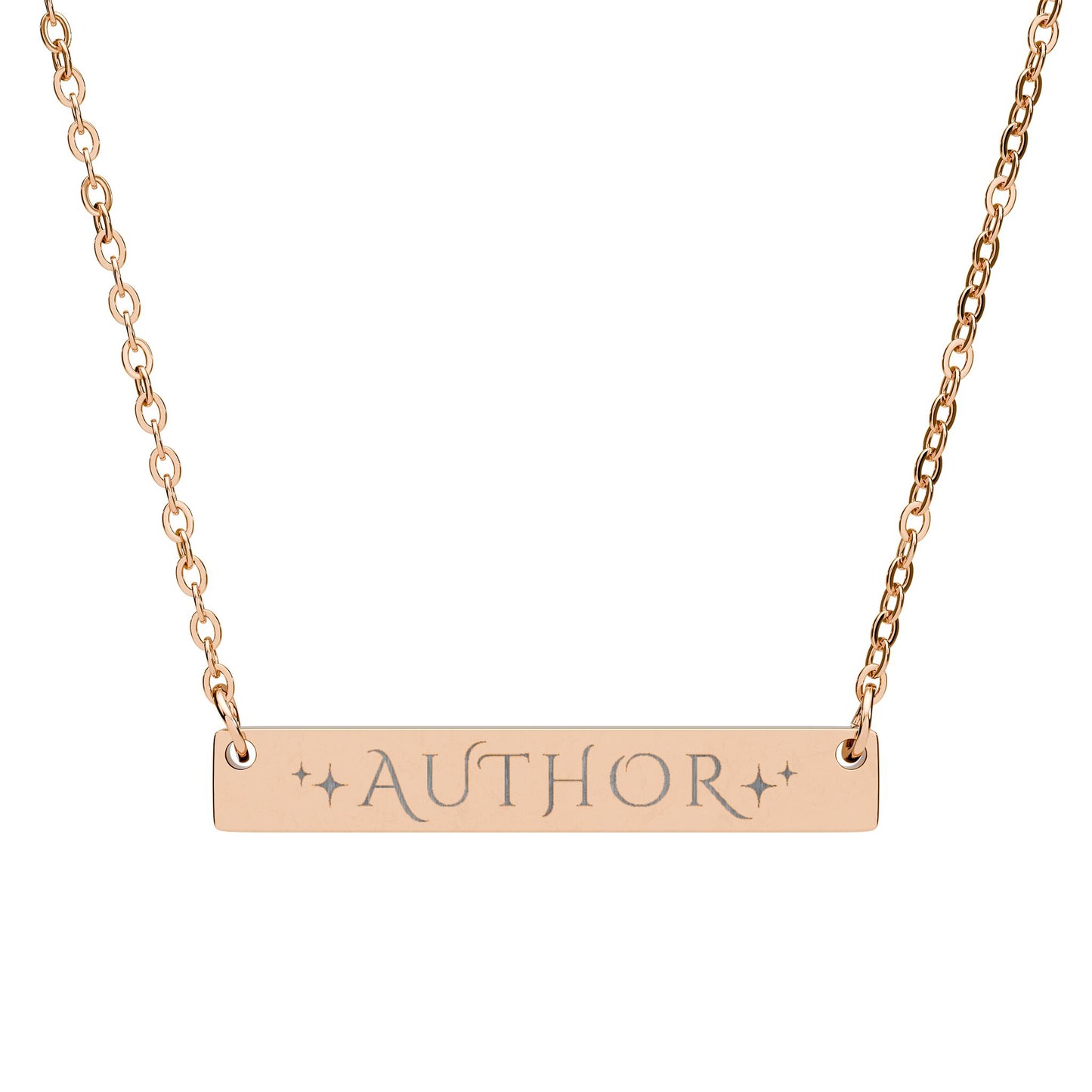 Author Engraved Necklace
